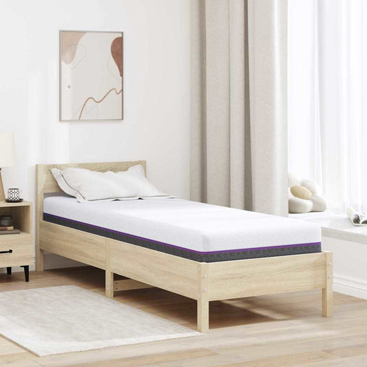 Memóriahabos matracok Közepes 80 x 200 cm 16 cm Fehér és Szürke