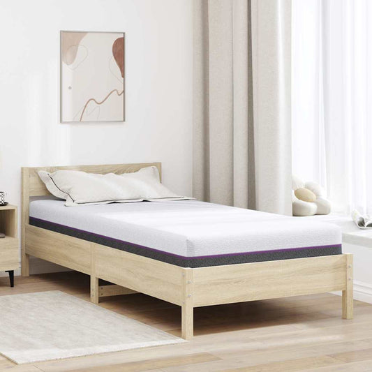 Memóriahabos matracok Közepes 90 x 200 cm 16 cm Fehér és Szürke