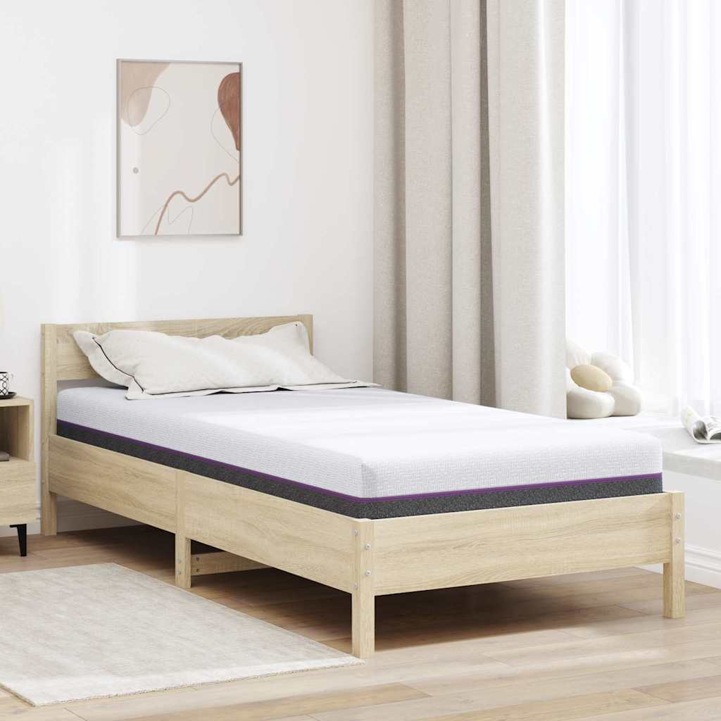 Memóriahabos matracok Közepes 100 x 200 cm Fehér és Szürke