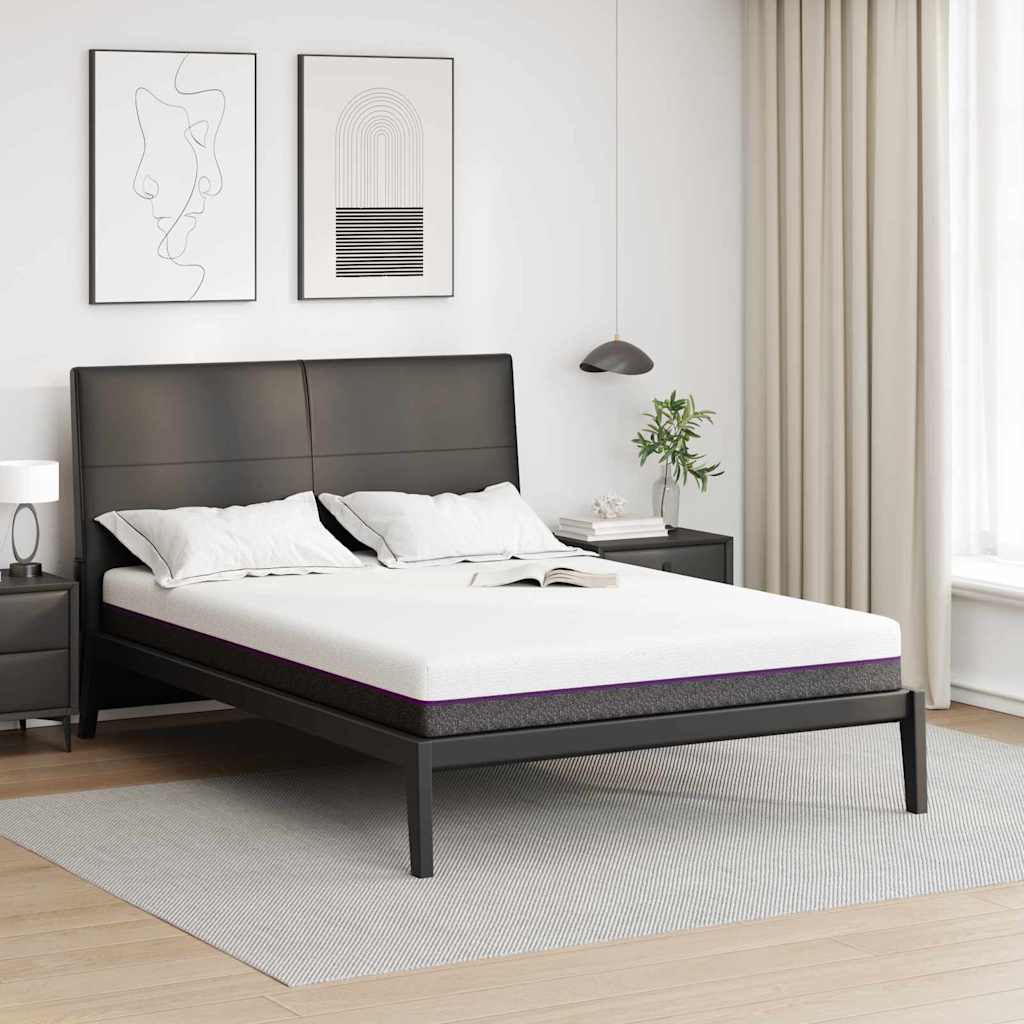 Memóriahabos matracok Közepes 160 x 200 cm Fehér és Szürke