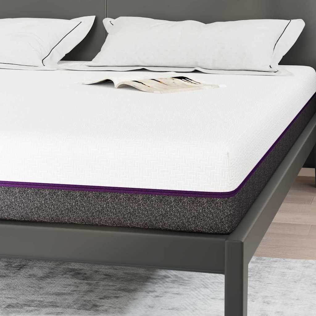 Memóriahabos matracok Közepes 200 x 200 cm Fehér és Szürke