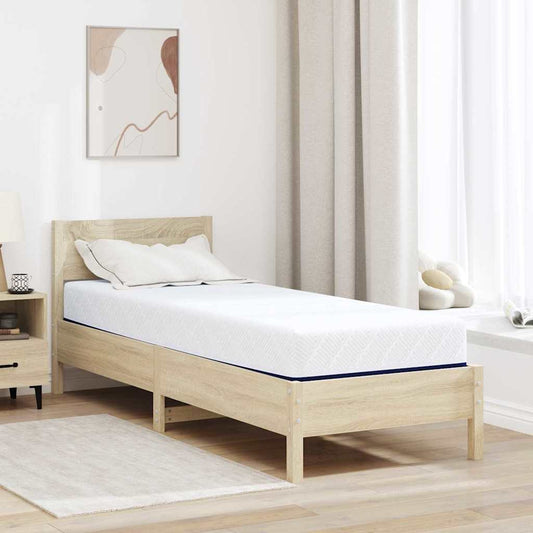 Matrac Fehér és kék 80 x 200 cm Jacquard szövet