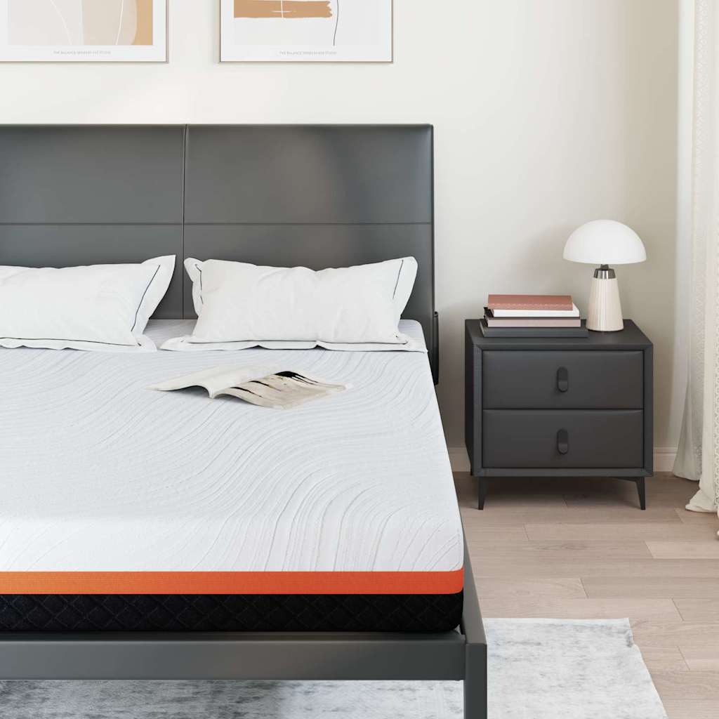 Matrac Fehér és fekete 140 x 190 cm Jacquard szövet