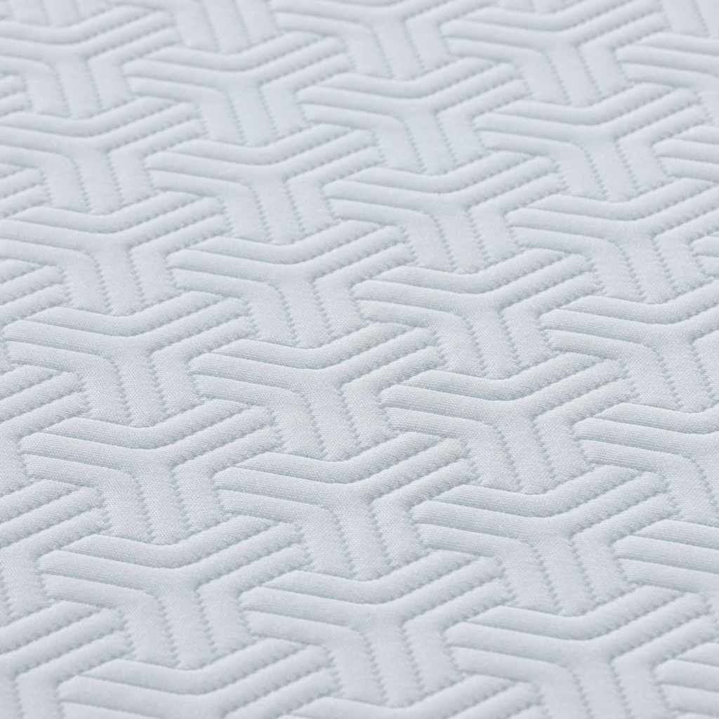 Matrac Fehér és Szürke 90 x 190 cm Jacquard szövet