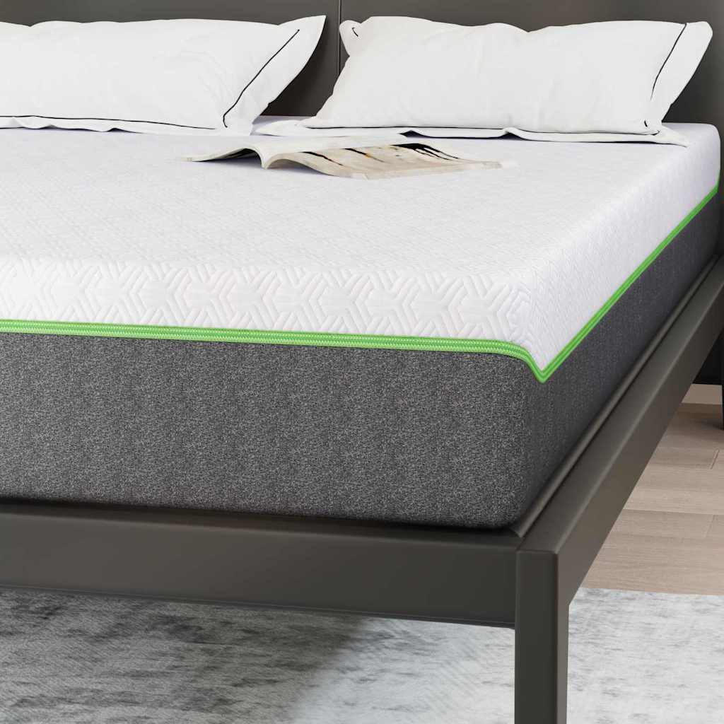 Matrac Fehér és Szürke 140 x 190 cm Jacquard szövet