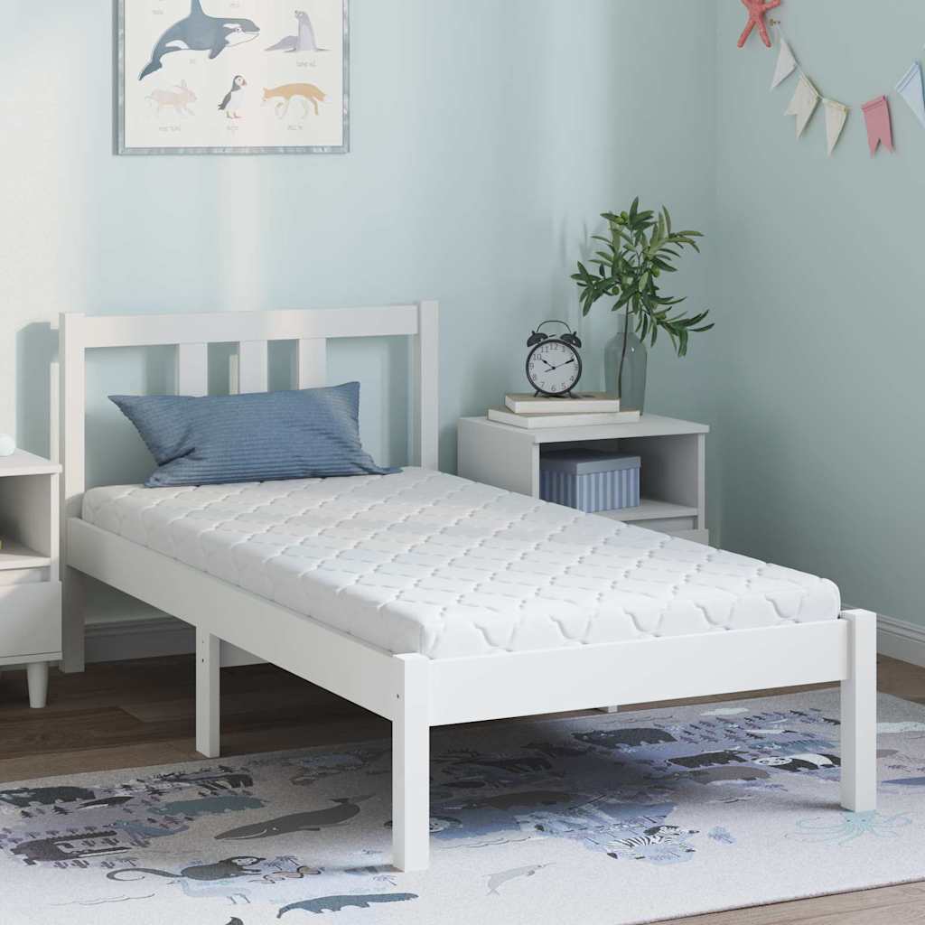 Matrac Fehér 80 x 160 cm Jacquard szövet