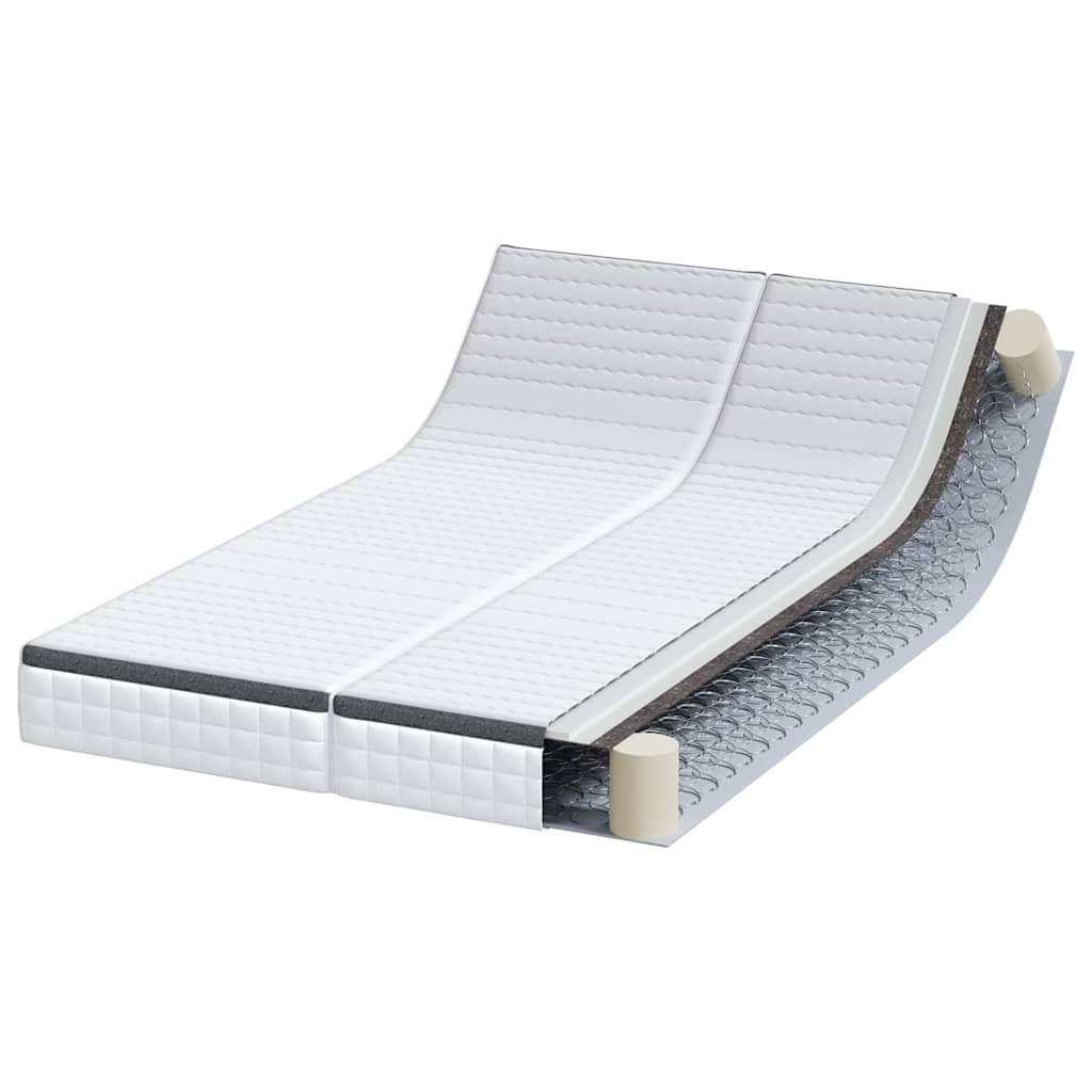 Matrac 2 pcs Fehér és Szürke 60 x 200 cm Bonell Rugó