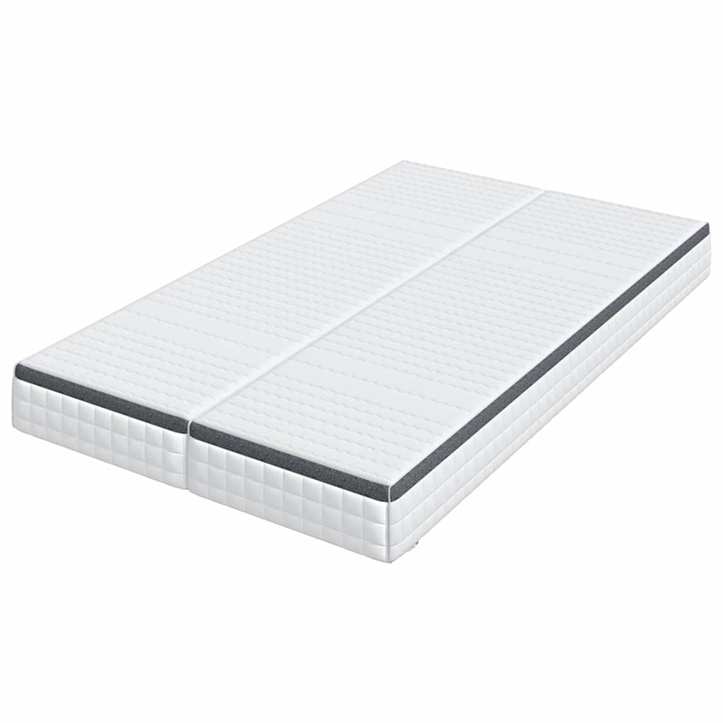Matrac 2 pcs Fehér és Szürke 60 x 200 cm Bonell Rugó