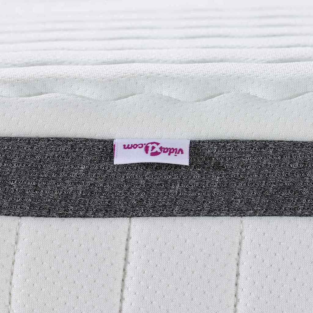 Matrac 2 db Közepesen puha 70 x 190 cm Fehér és Szürke