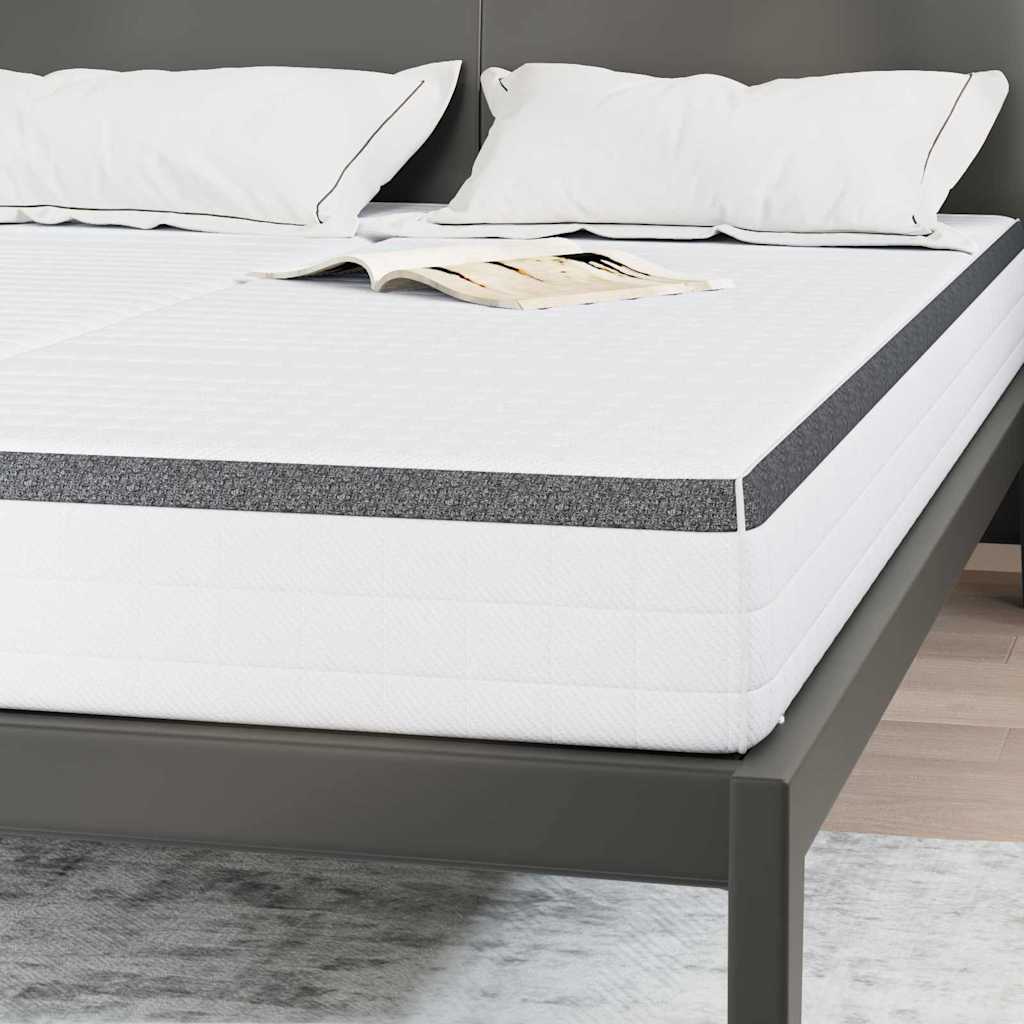 Matrac 2 db Közepesen puha 70 x 190 cm Fehér és Szürke