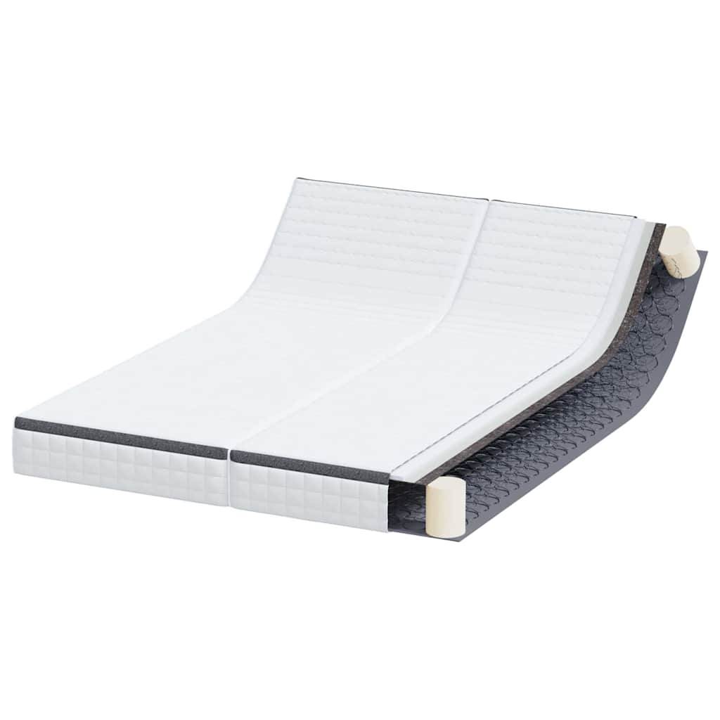 Matrac 2 db Közepesen puha 70 x 190 cm Fehér és Szürke