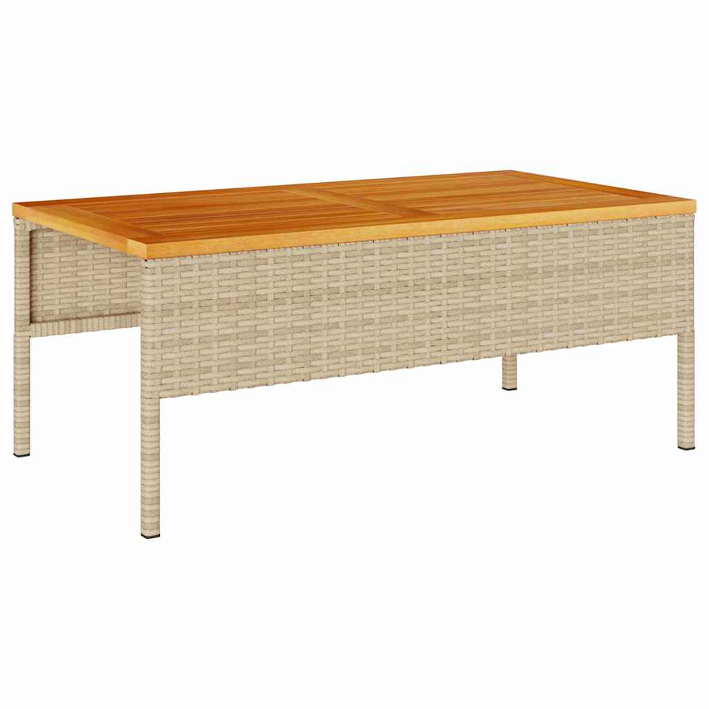 Kerti Kanapé Szett párnával 6 pcs Beige és krém polirattan