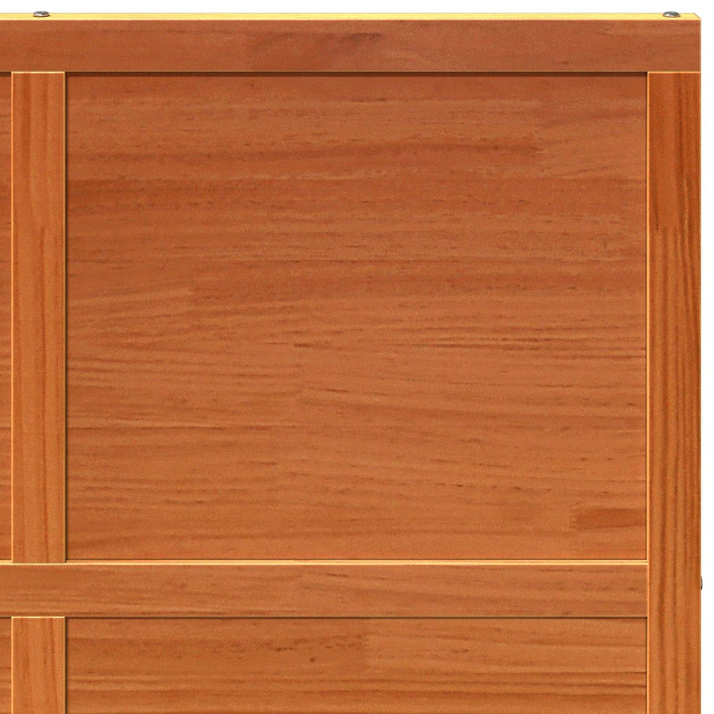 Istállóajtó Viaszbarna 100 x 208 cm Tömör Fenyőfa