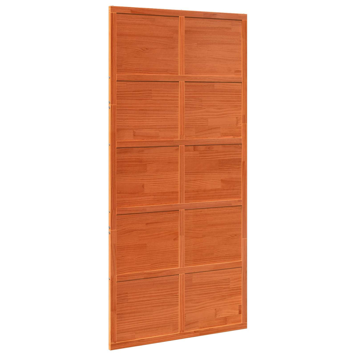 Istállóajtó Viaszbarna 100 x 208 cm Tömör Fenyőfa