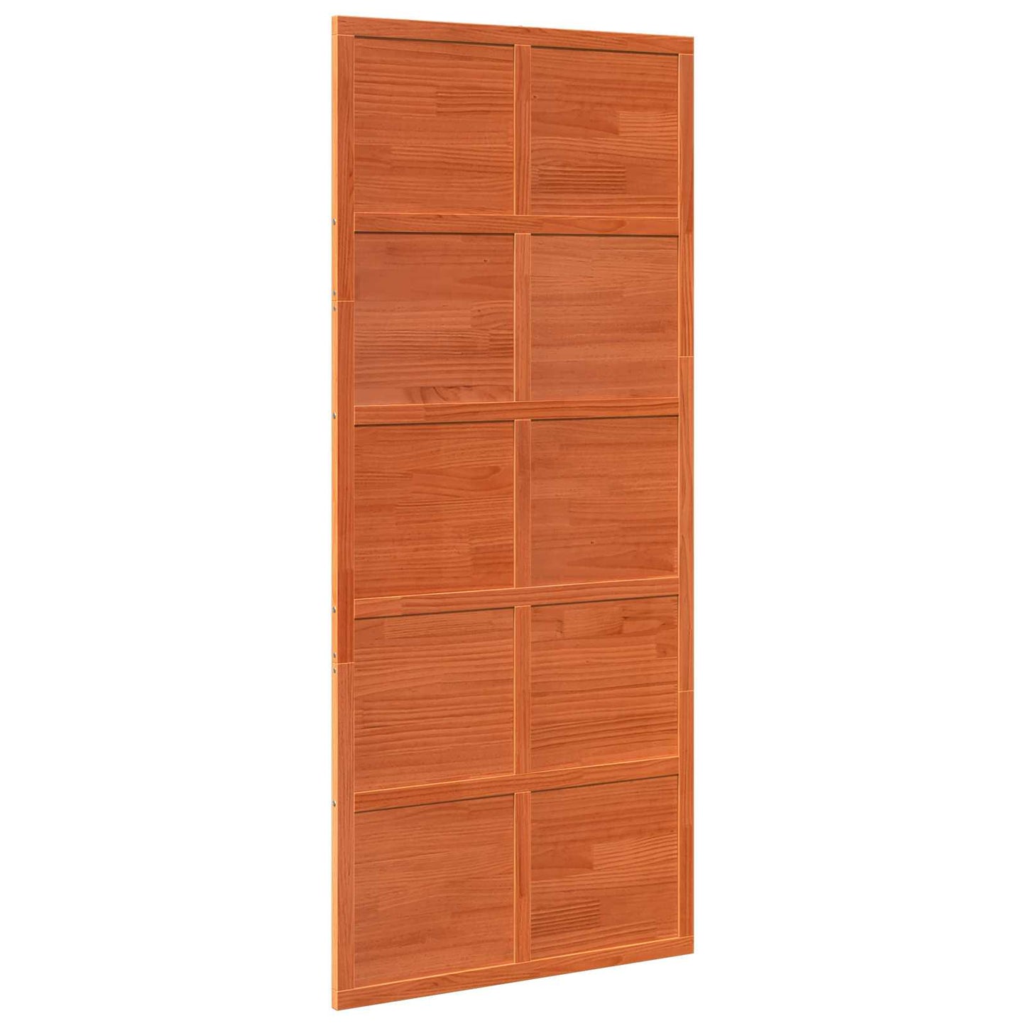 Istállóajtó Viaszbarna 90 x 208 cm Tömör Fenyőfa