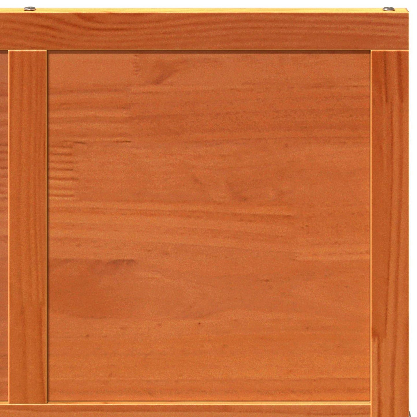 Istállóajtó Viaszbarna 80 x 208 cm Tömör Fenyőfa