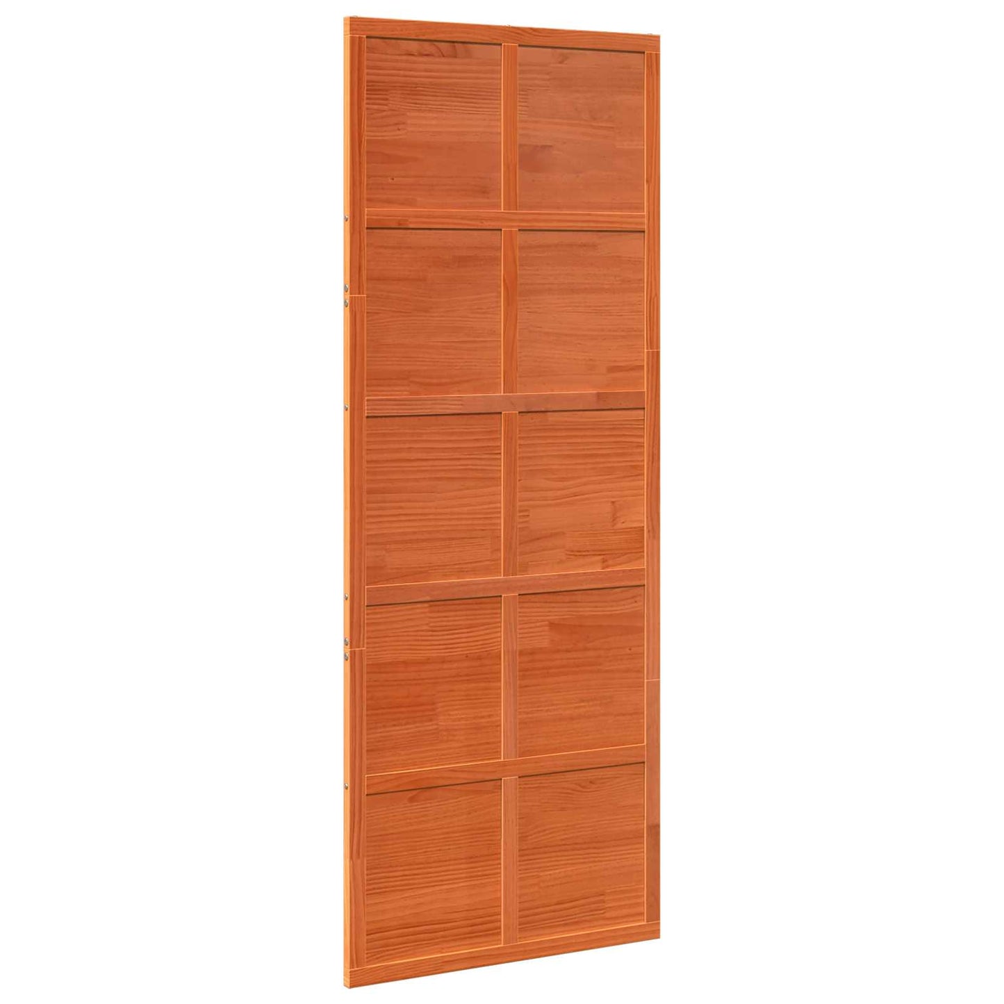 Istállóajtó Viaszbarna 80 x 208 cm Tömör Fenyőfa