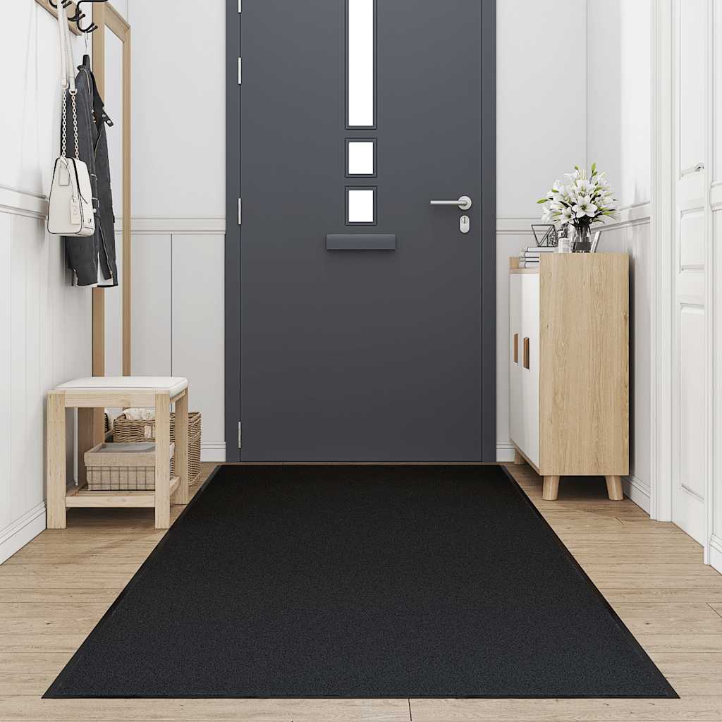 lábtörlő fekete 115x300 cm