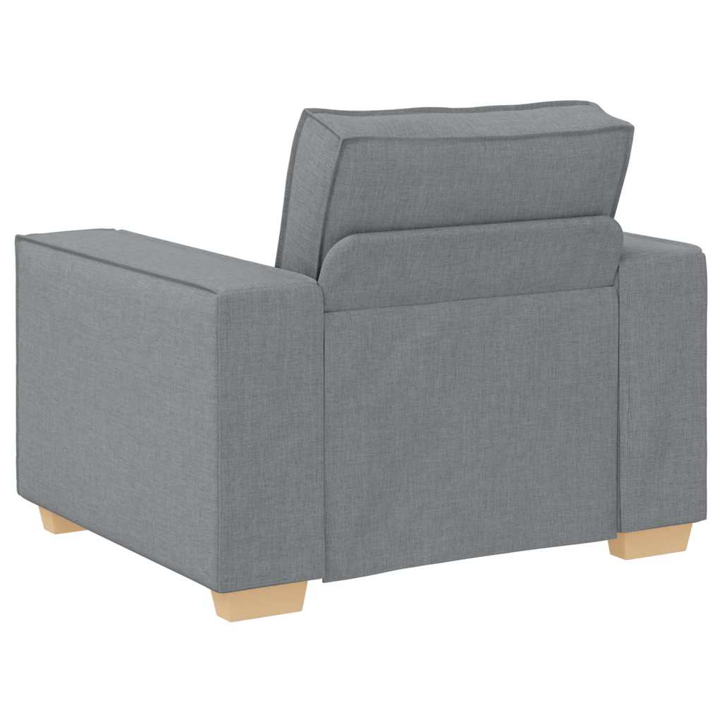Kanapé 3 pcs Világosszürke 220 x 80 x 84 cm Lábbal kevert anyag