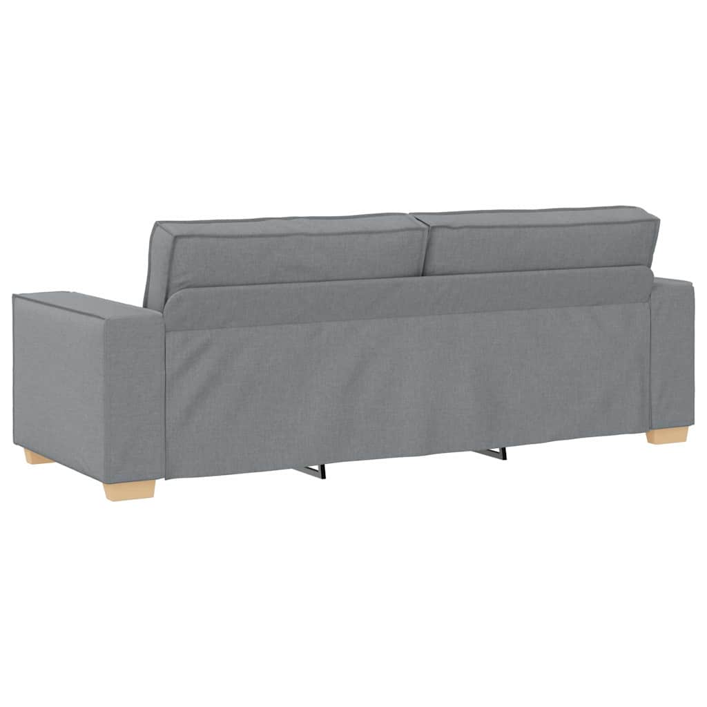 Kanapé 3 pcs Világosszürke 220 x 80 x 84 cm Lábbal kevert anyag