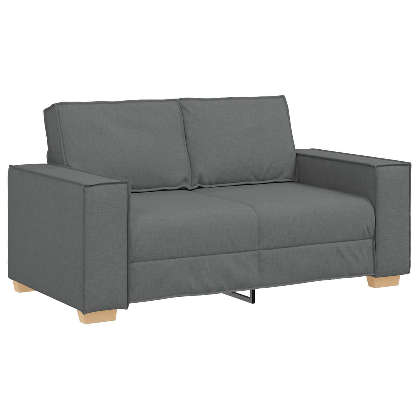 Kanapé 3 pcs Sötétszürke 220 x 80 x 84 cm Lábbal kevert anyag
