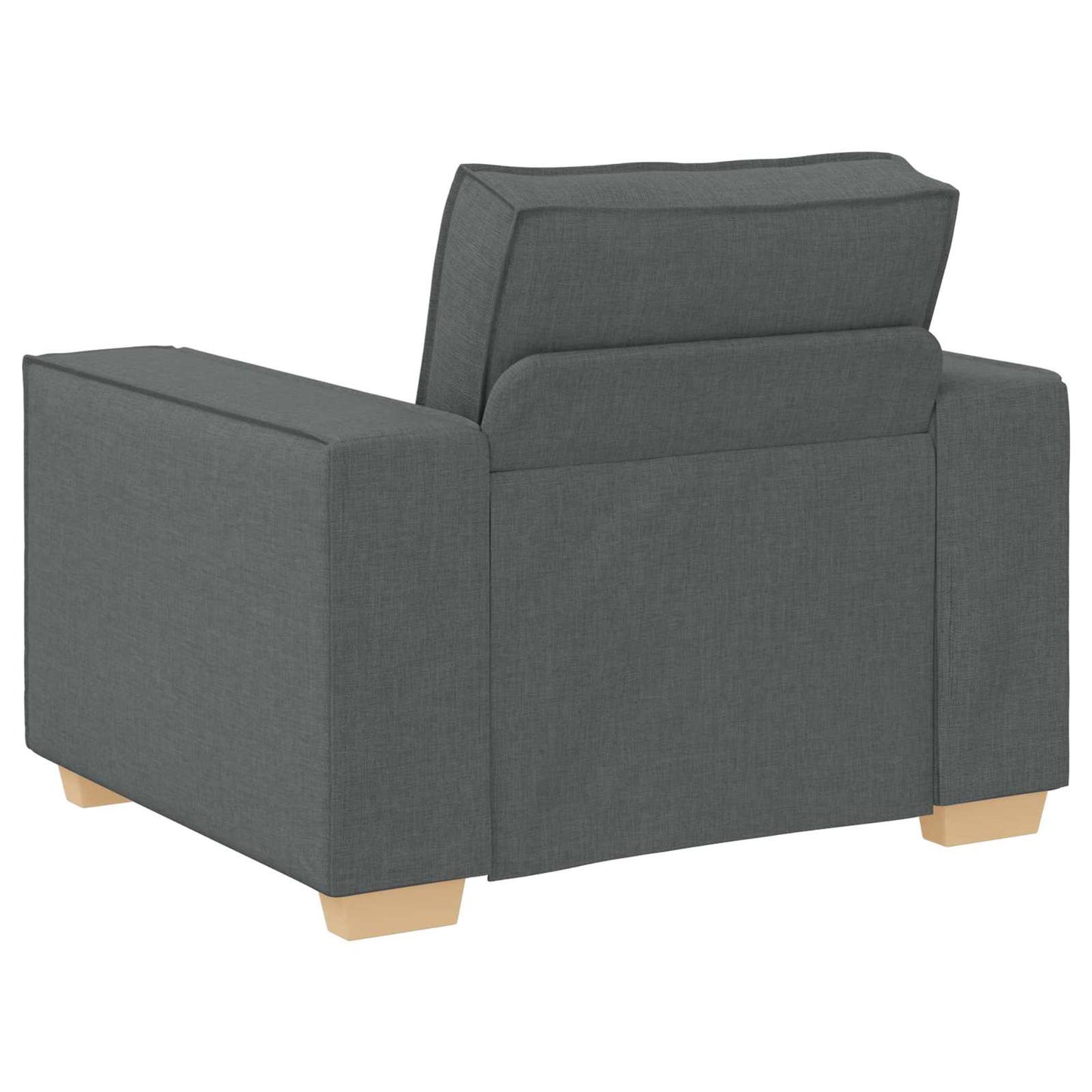 Kanapé 3 pcs Sötétszürke 220 x 80 x 84 cm Lábbal kevert anyag