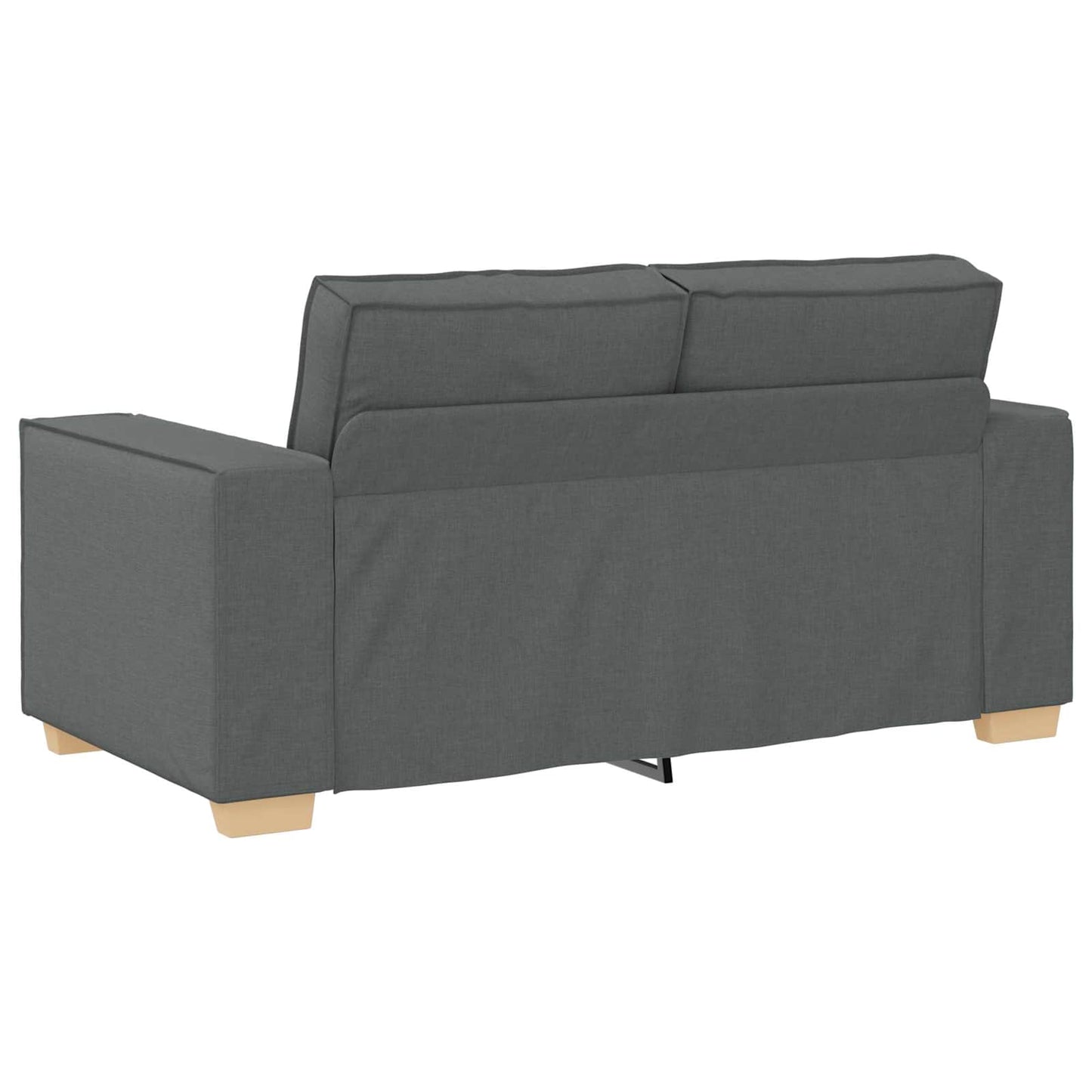 Kanapé 3 pcs Sötétszürke 220 x 80 x 84 cm Lábbal kevert anyag
