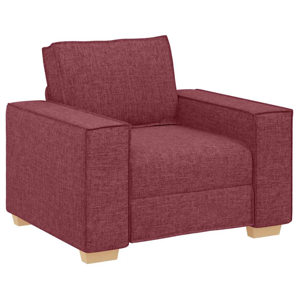 Kanapé 3 pcs Bordó 220 x 80 x 84 cm Lábbal kevert anyag