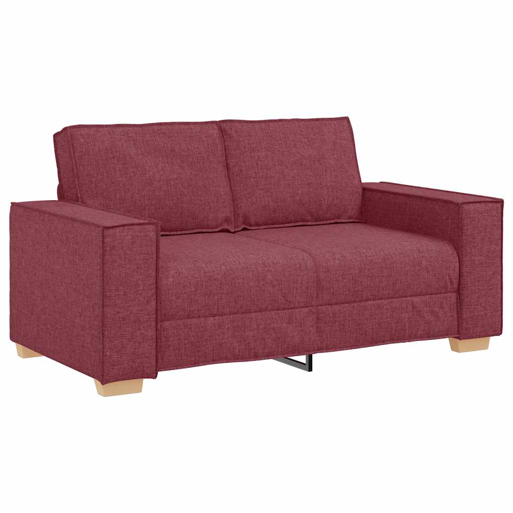 Kanapé 3 pcs Bordó 220 x 80 x 84 cm Lábbal kevert anyag