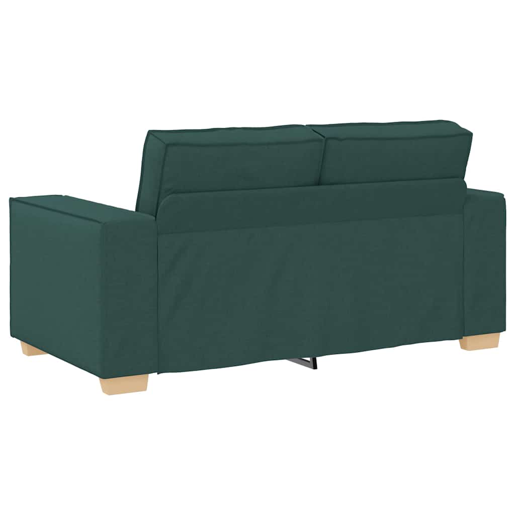 Kanapé 3 pcs Sötétzöld 220 x 80 x 84 cm Lábbal kevert anyag