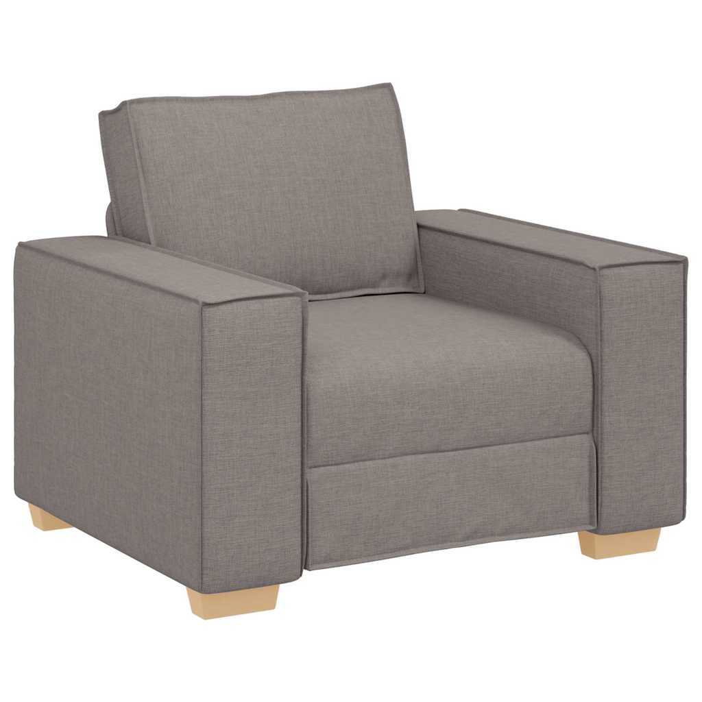 Kanapé 3 pcs Tópszínű 220 x 80 x 84 cm Lábbal kevert anyag