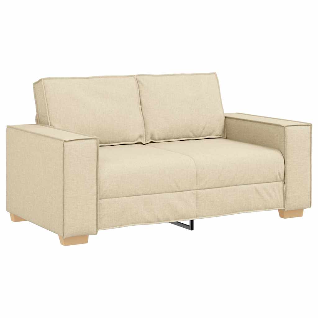 Kanapé 3 pcs Krém 220 x 80 x 84 cm Lábbal kevert anyag
