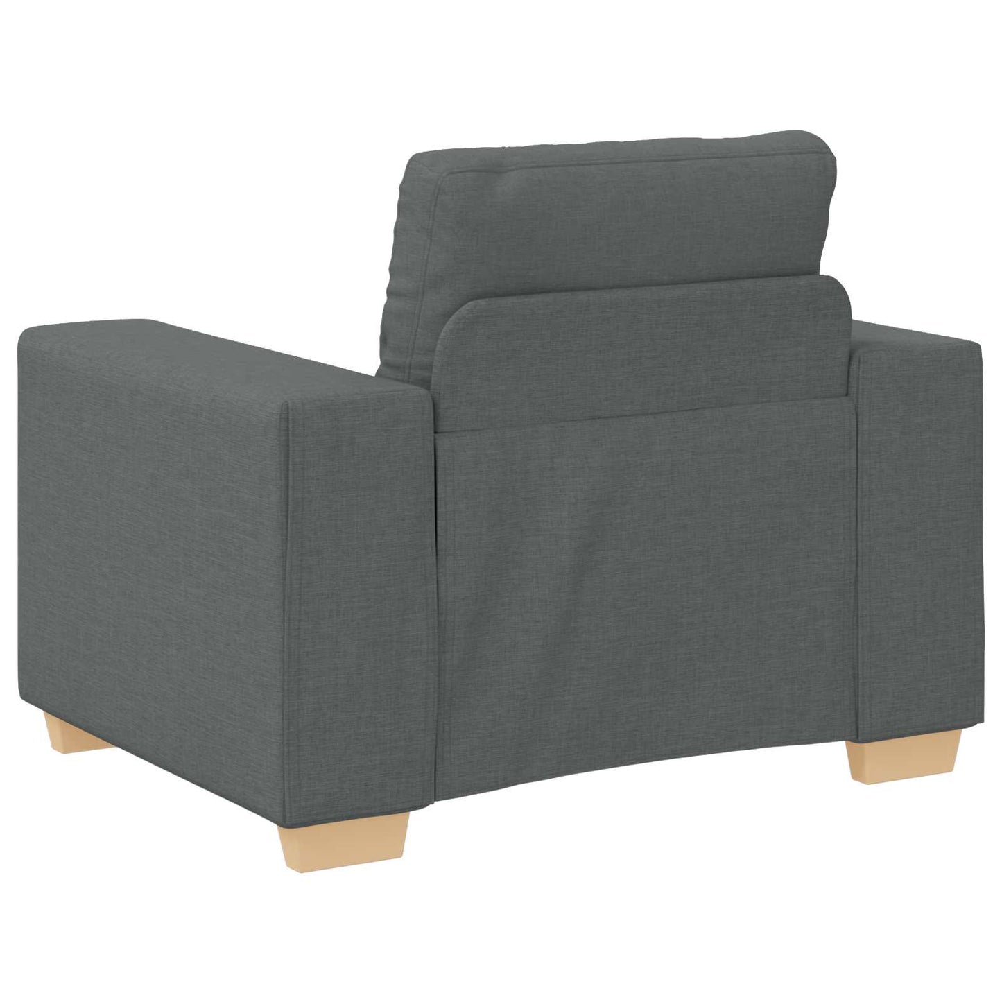 Kanapé 3 pcs Sötétszürke 221 x 80 x 80 cm Lábbal kevert anyag