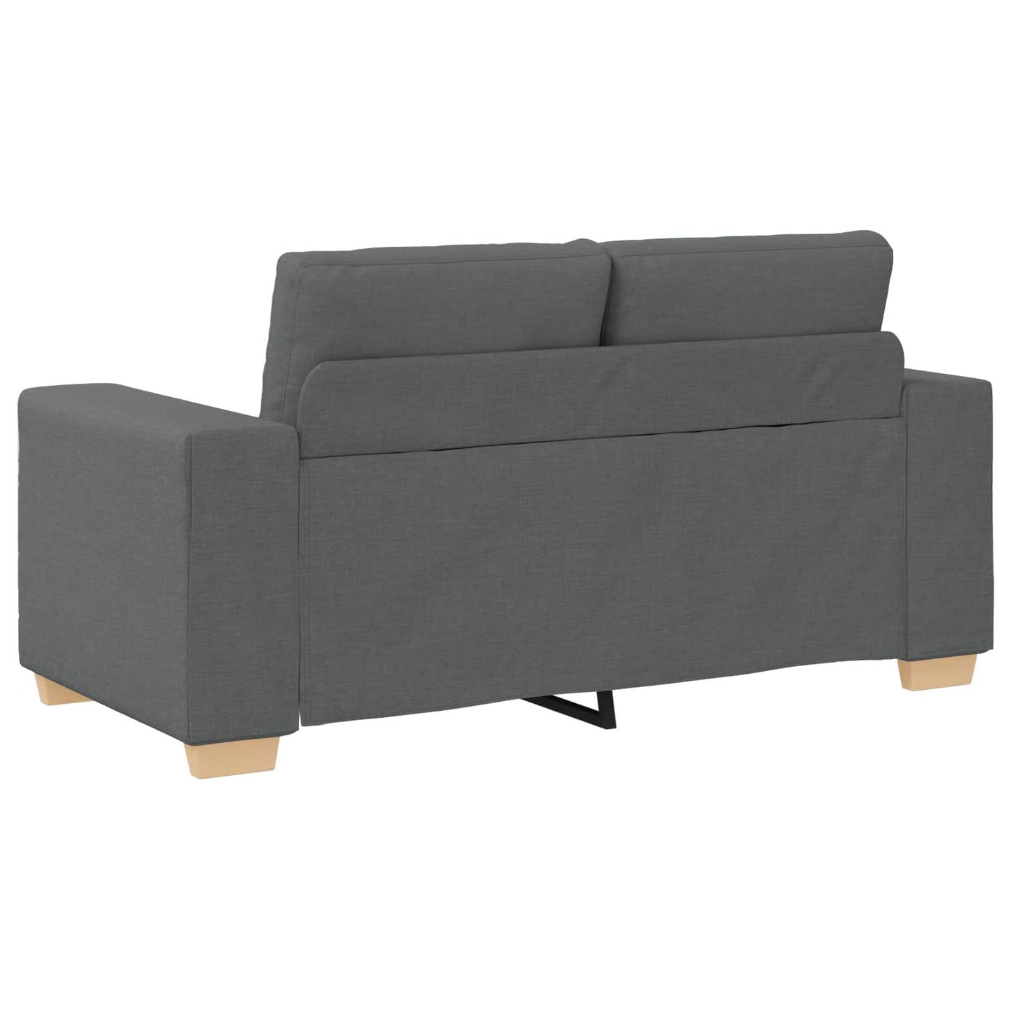 Kanapé 3 pcs Sötétszürke 221 x 80 x 80 cm Lábbal kevert anyag