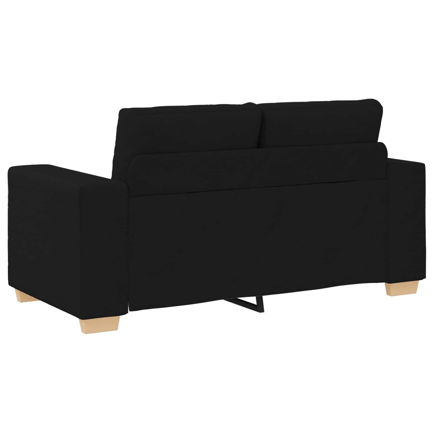 Kanapé 3 pcs Fekete 221 x 80 x 80 cm Lábbal kevert anyag