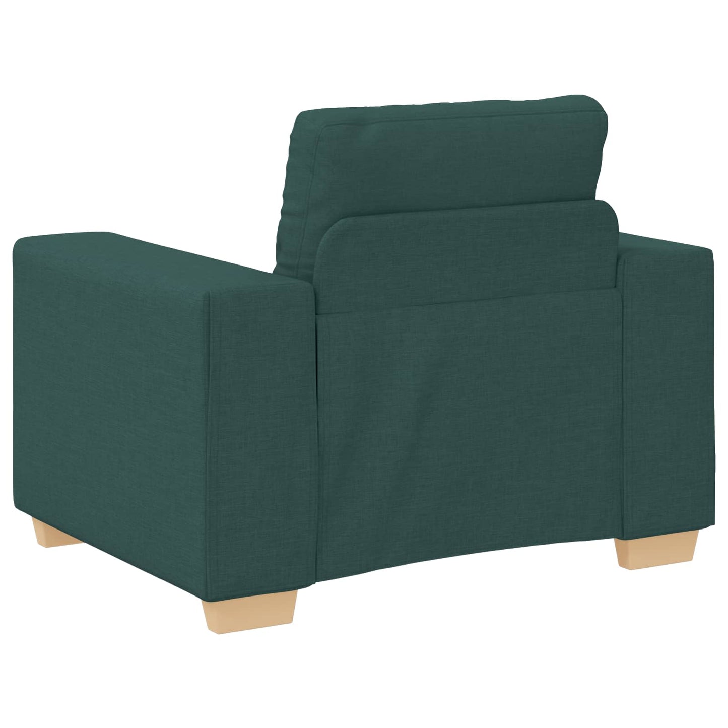 Kanapé 3 pcs Sötétzöld 221 x 80 x 80 cm Lábbal kevert anyag