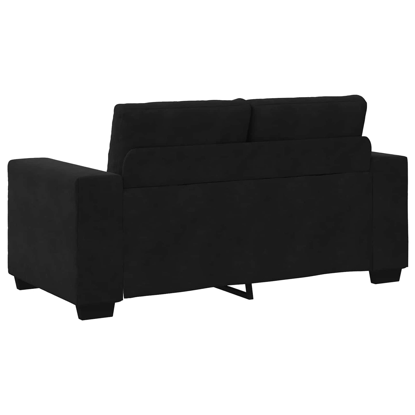 Kanapé Szett 3 pcs Fekete 221 x 80 x 80 cm Bársony