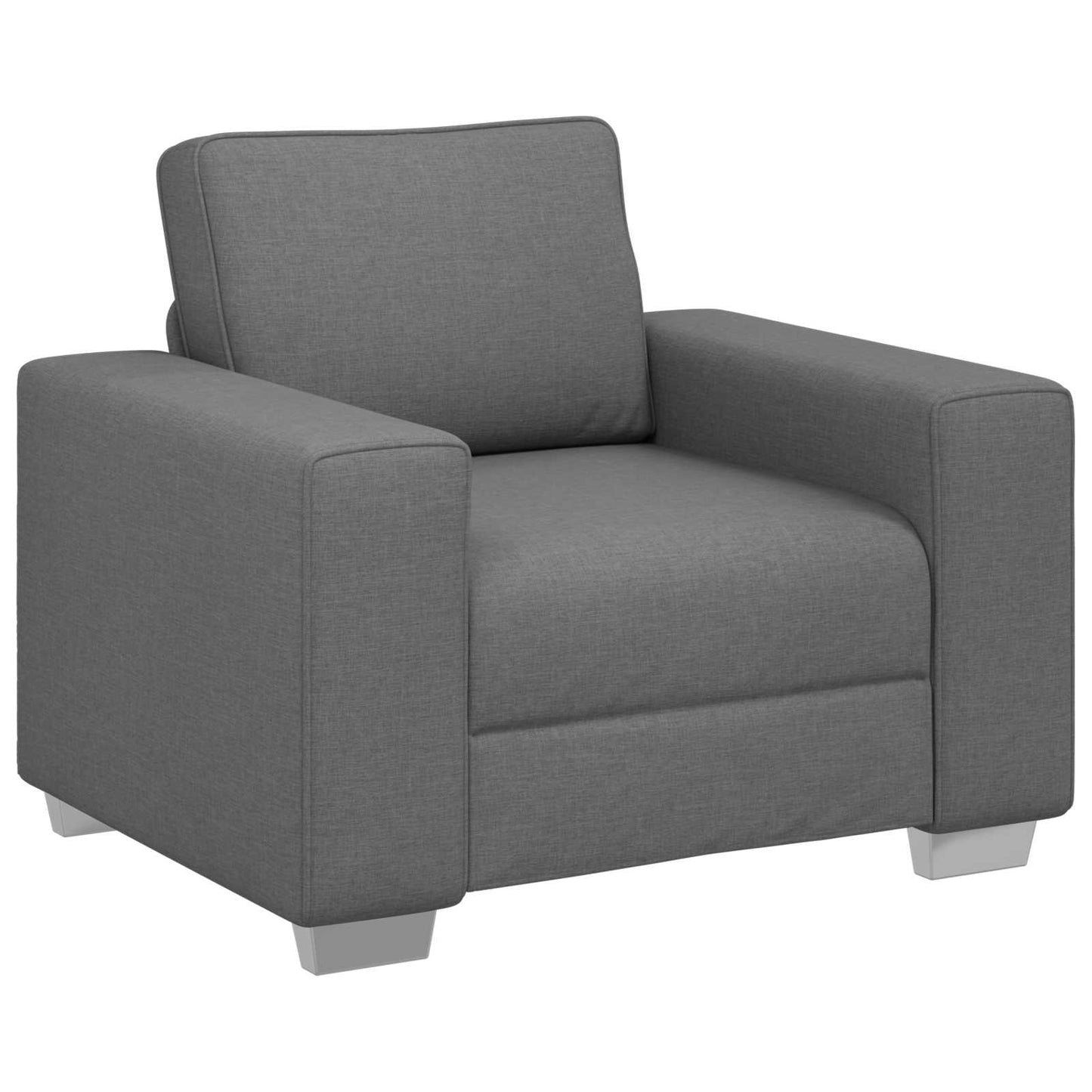 Kanapé 3 pcs Sötétszürke 219 x 80 x 82 cm Lábbal kevert anyag