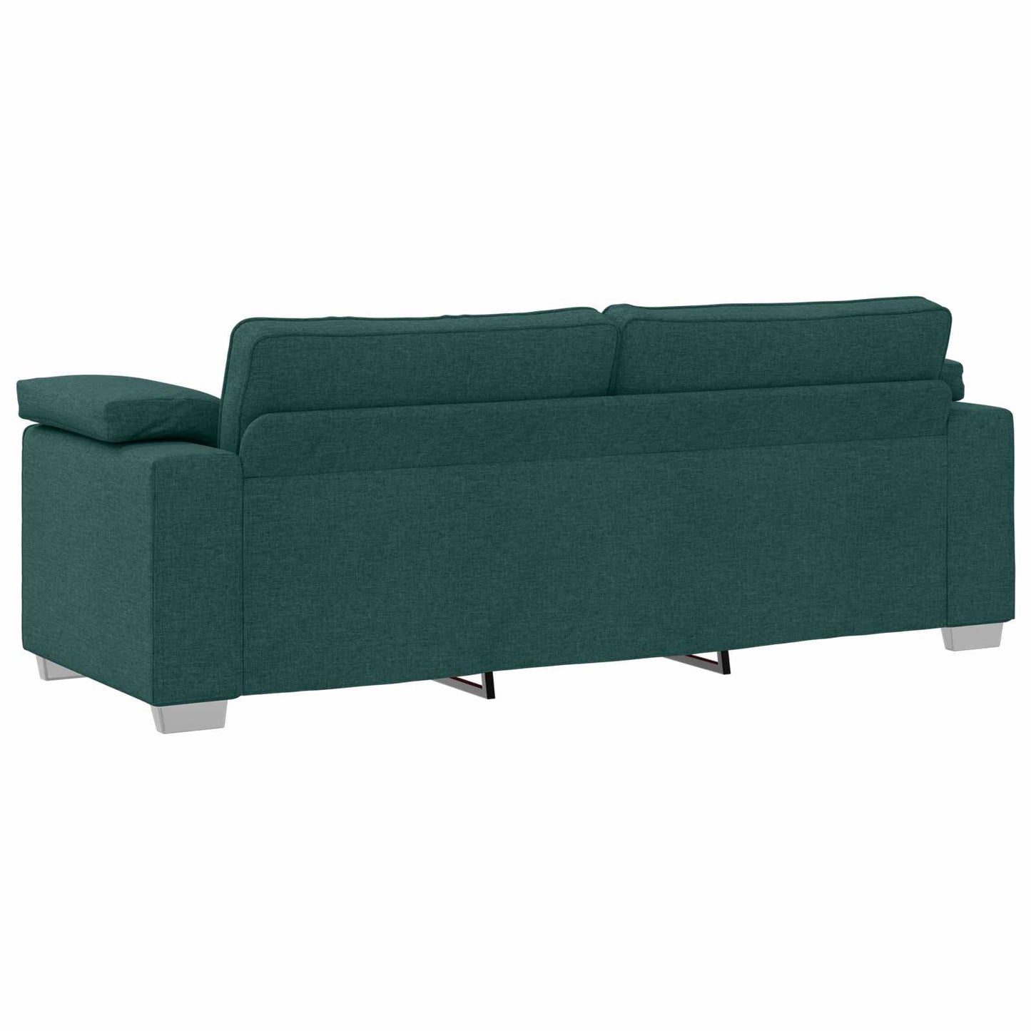 Kanapé 3 pcs Sötétzöld 219 x 80 x 82 cm Lábbal kevert anyag