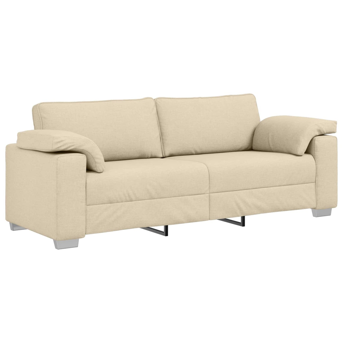 Kanapé 3 pcs Krém 219 x 80 x 82 cm Lábbal kevert anyag