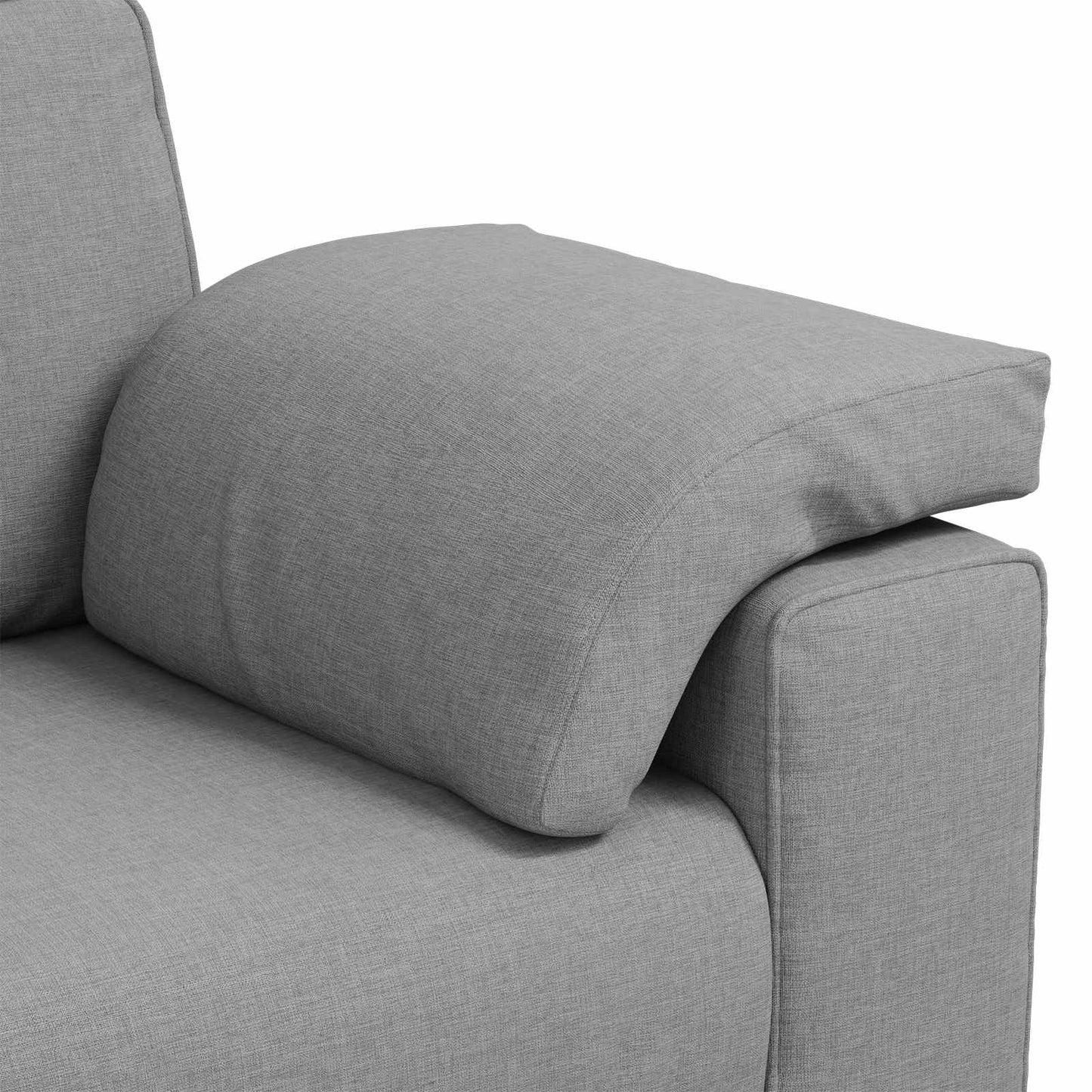 Kanapé 3 db Felhőszürke Lábbal kevert anyag