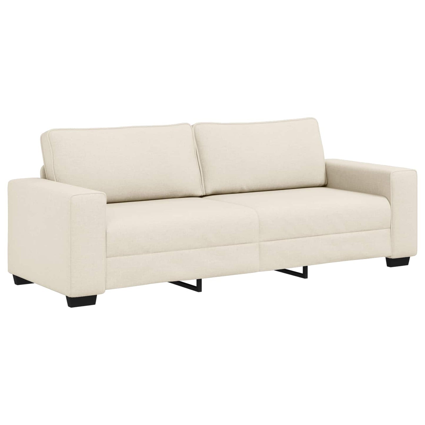 Kanapé 2 pcs Bézs 221 x 80 x 82 cm Lábbal kevert anyag