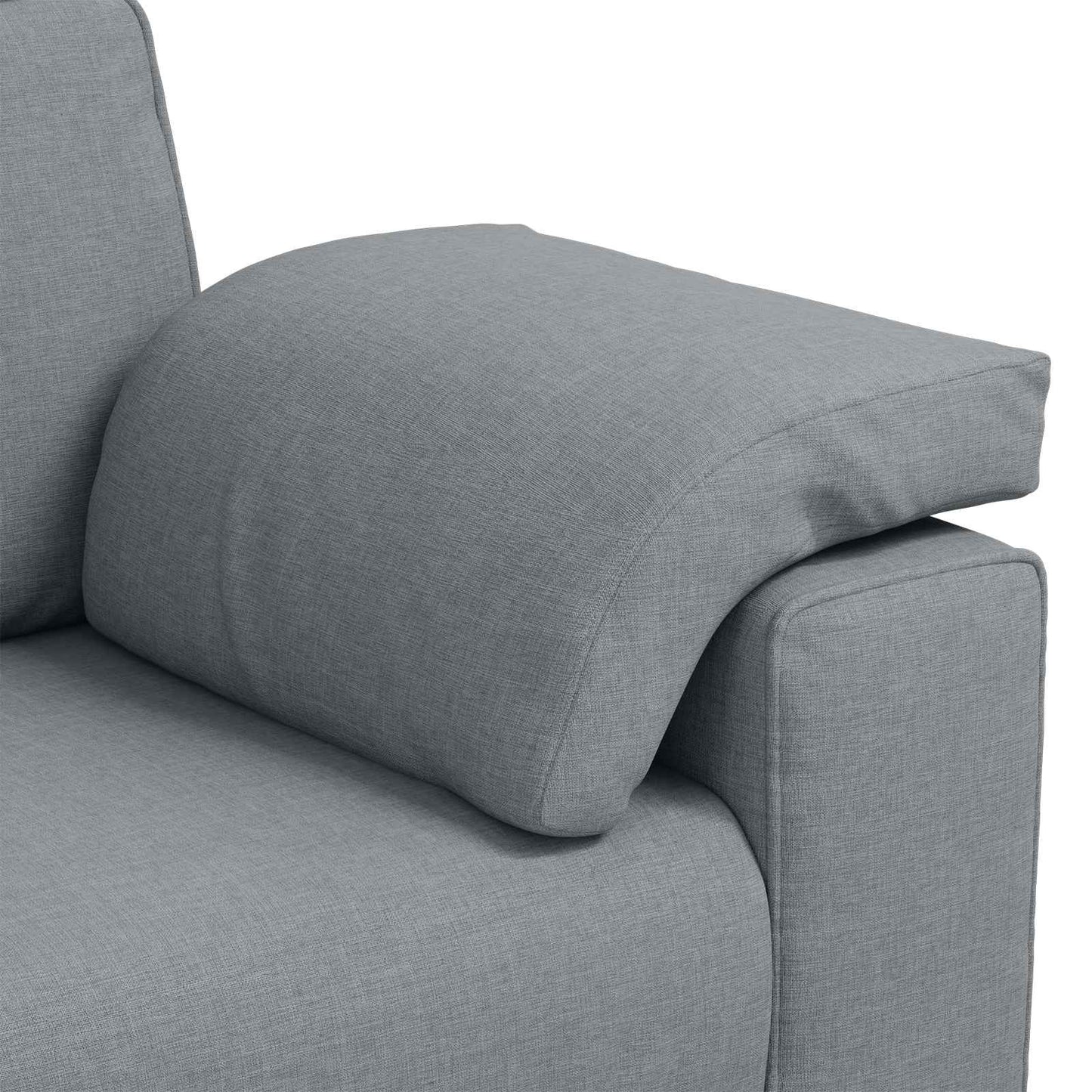 Kanapé 2 pcs Világosszürke 219 x 80 x 82 cm szövet
