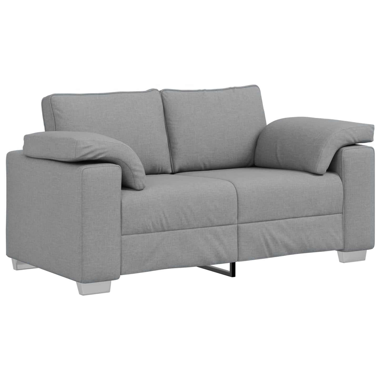 Kanapé 2 pcs Világosszürke 219 x 80 x 82 cm szövet