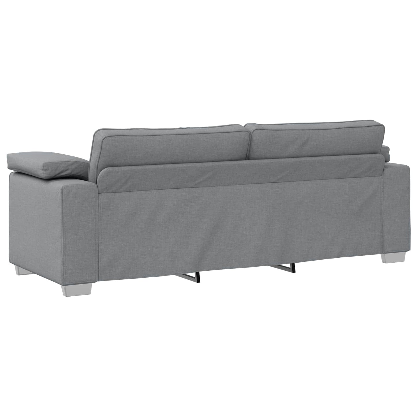 Kanapé 2 pcs Világosszürke 219 x 80 x 82 cm szövet