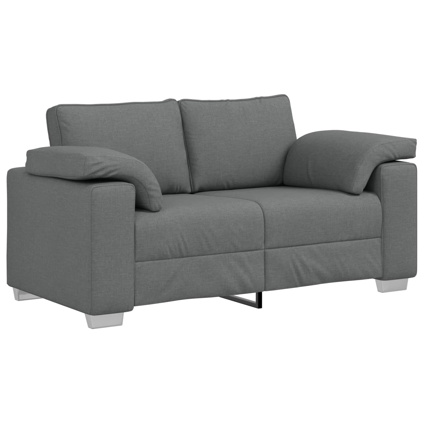 Kanapé 2 pcs Sötétszürke 219 x 80 x 82 cm szövet