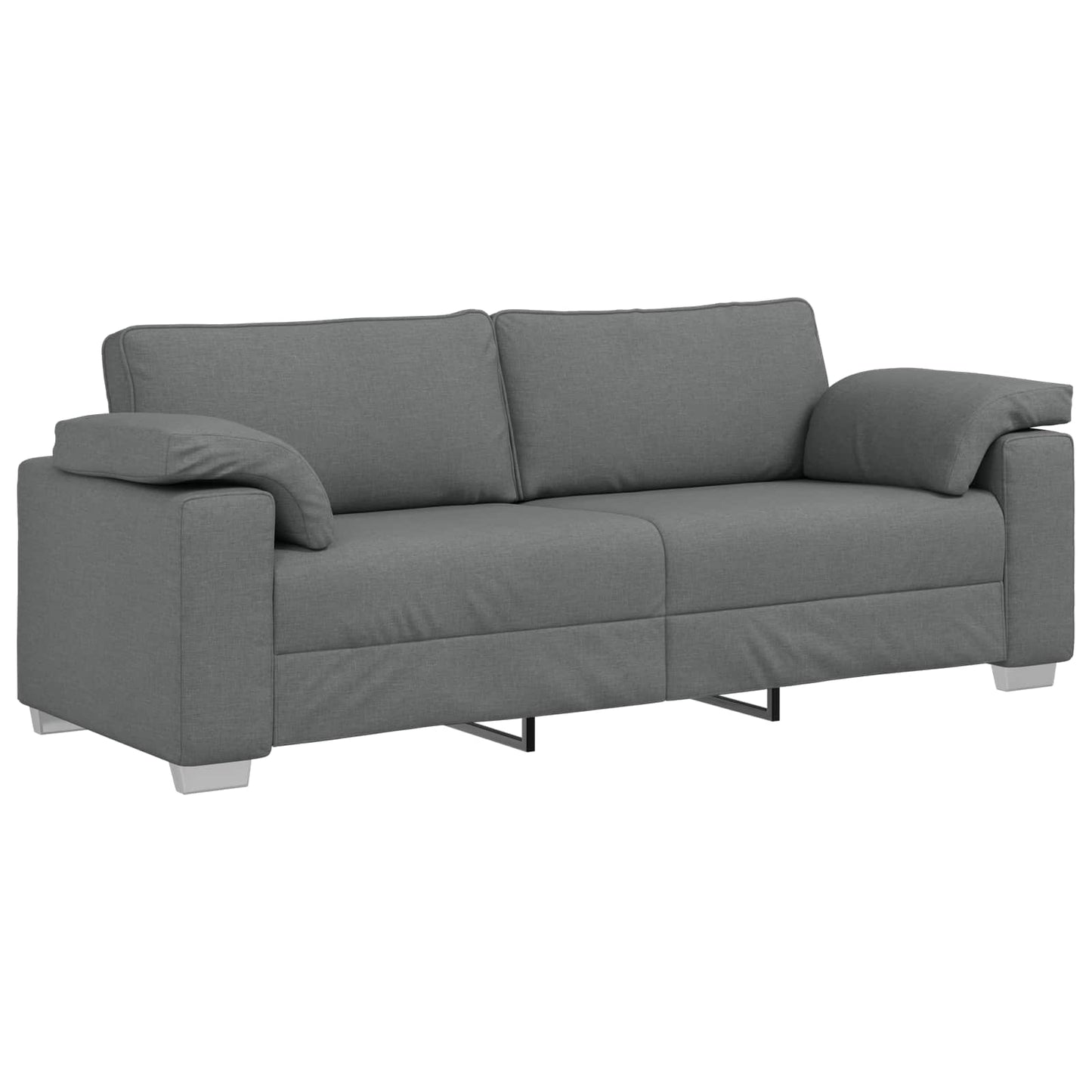 Kanapé 2 pcs Sötétszürke 219 x 80 x 82 cm szövet