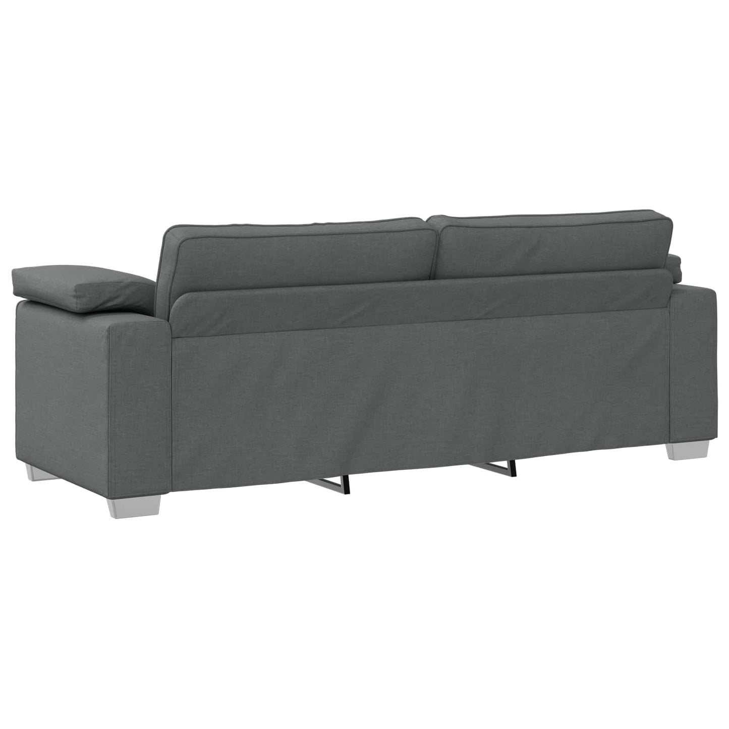 Kanapé 2 pcs Sötétszürke 219 x 80 x 82 cm szövet