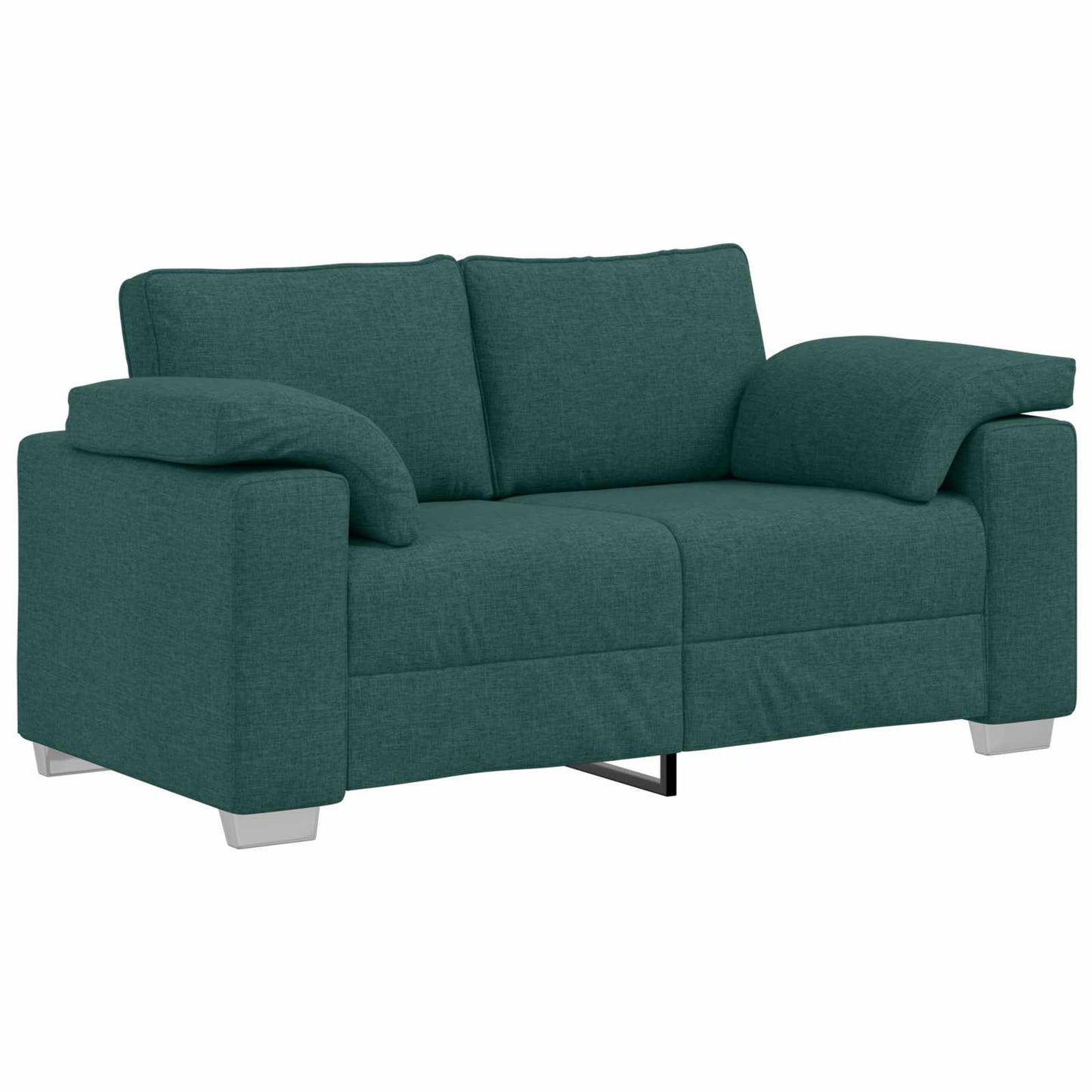 Kanapé 2 pcs Sötétzöld 219 x 80 x 82 cm szövet