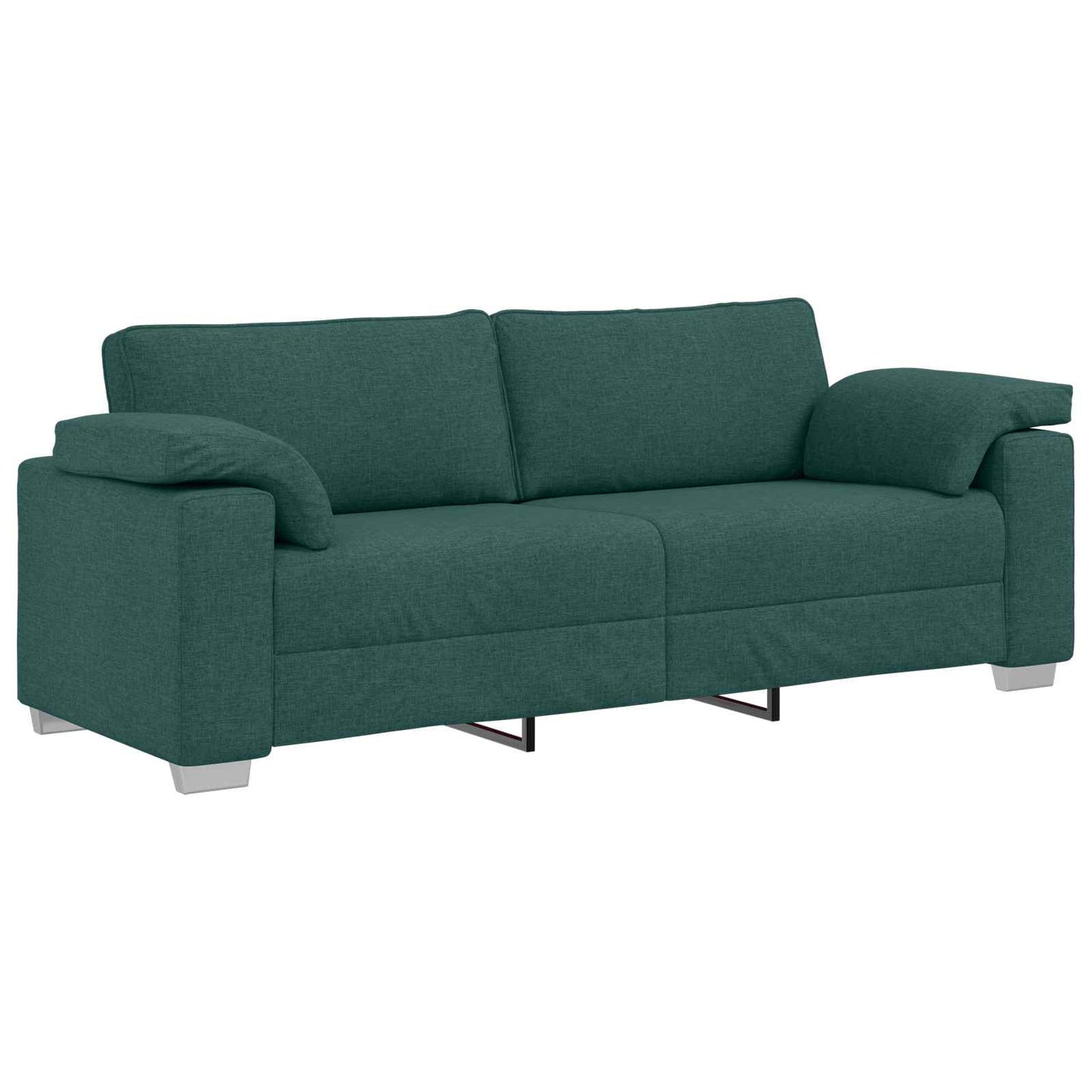 Kanapé 2 pcs Sötétzöld 219 x 80 x 82 cm szövet